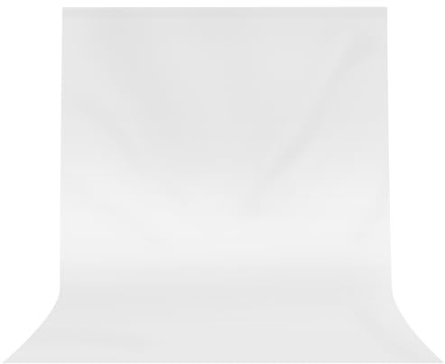 JEBUTU Fotohintergrund Weiss 2m x 3m, Foto Hintergrund Weiß Groß | Faltbare Waschbares Fotografie Hintergrund Polyester für Fernsehen, Zoom, YouTube, Video, Online-Meetings