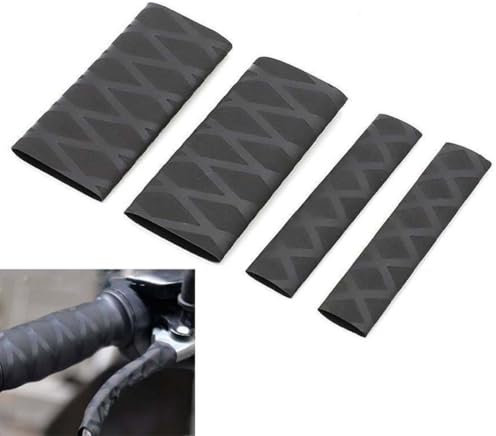 DWFEYOI 4 Pezzi Manopole Moto, universale manopole, antiscivolo per moto, coprimanopole Moto, copertura universale termorestringente