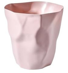 Poubelle Poubelle en Plastique, Petite Corbeille à Papier for Salle de Bain, Chambre, Bureau, Cuisine et Salon Poubelle Cuisine(Pink,Large)