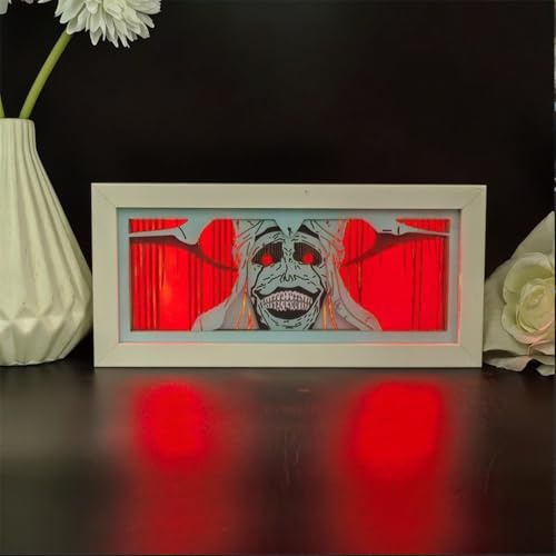 Zhongkaihua Sung Jin Woo Lichtbox, Anime-Lampe, LED-Schirm, Kunst-Papierschnitt, Anime-Leuchtbox, Tisch-Nachtlampen, Rahmen, Schreibtischdekoration, Geschenke