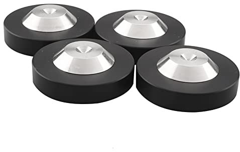Pqahffowr HiFi Audio 4 Piezas Altavoz AMP CD Almohadilla de Base de Puntas Pies de Aislamiento para Mejorar el Sonido 39X13 Mm