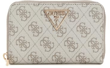 GUESS Damen Geldbörse Laurel II SLG Dark Taupe Logo