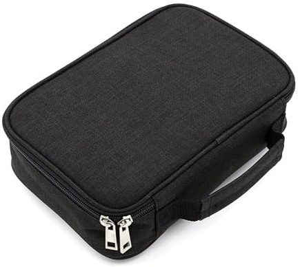 DabbOo Grande Trousse à Crayons 72 Emplacements avec Compartiments Détachables Noir 23x16x7cm Organisation Parfaite pour Fournitures Scolaires et Bureau Idéale pour Étudiants et Professionnels