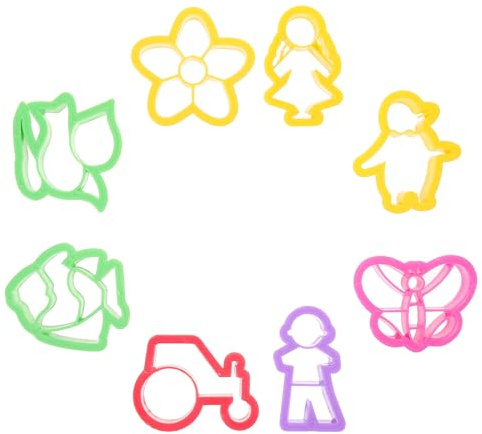 Toyvian Moule Emporte-pièces pour Boucles d'oreilles en Pâte Polymère, Kit Création Bijoux DIY, Plastique Léger Solide, 8 Pièces, Accessoire Artisanat Argile pour Bricolage Bijoux Faits