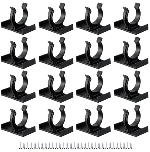 Weilin 16 Pcs Kitchen Plinth Clips, Kickboard Clips, Kick Board Plinth with 32 Screws with Attaching Bracket for Secure Kickboard Installation