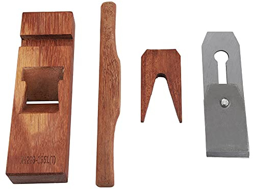 Hyuduo Handhyvel för Träbearbetning, Minihyvel i Fint Stål med Självmonterande Handtag, 220 Mm Verktyg i Japansk Stil för Snickare Gör-det-själv-projekt och Träutjämning (220 mm)