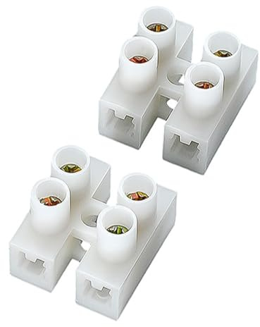 Capicorda Set di morsettiere a vite a 2 posizioni da 10 pezzi 10A, blocchi connettori a cavo rapido for illuminazione a LED, contatti in lega di zinco-rame(10A-2P)
