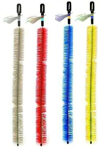 Long Handle Easy Reach Radiator Cleaning Bristle Brush Dust Duster Cleaner Flexible, Radiator Brush with Bristles, for Better Cleaning 70cm (Random)