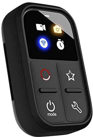 Andoer Telecomando senza fili Bluetooth compatibile con Gopro Hero 10/9/8 Telecomando Wi-Fi per Fotocamera Sportiva con supporto bastone cinturino da polso cavo di ricarica USB