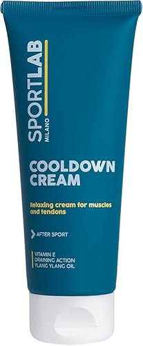 SPORTLAB Milano - COOLDOWN CREAM - Crema relajante y descontracturante para los músculos después del deporte | Árnica descontracturante, Escina con acción drenante y Aceite de Ylang Ylang con propieda