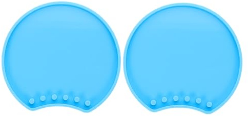 VILLCASE 2Pcs Silicone Mouse Ear Mold for DIY Resin Crafts 3.7X3.3 Inch Headband and Hair Clip Casting Mold for Handmade Decorative Accessories