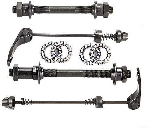 YUANGANG Set di spiedini a sgancio rapido, con cuscinetti per mountain bike, adatto per la maggior parte dei modelli di bici (anteriore + posteriore)