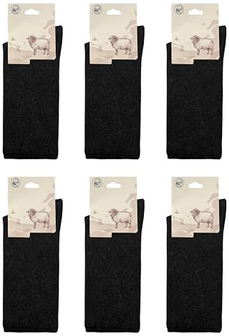 Laphilo Calze calzini Modello Lungo-Medio Unisex 6 Paia per Donna e Uomo in Lana e Cashmere Misto di alta qualità Invernale Natalizie cod.8500