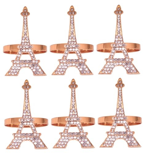 Anillos para Servilletas Decorativos de Aleación, 6 Piezas