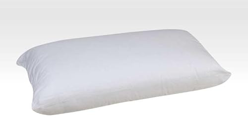 MUEBLIX.COM - Almohada Standard 70 cm, Lavable, Funda Incluida, Tejido Suave de Fibra Poliéster-Algodón, Almohada Mullida