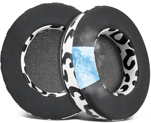 SOULWIT Kylgel Öronkuddar Ersättning för Razer Blackshark V2 X/Blackshark V2 HyperSpeed Hörlurar, Öronkudde earpads med Högdensitet Ljudisolerande Skum - Snöleopard