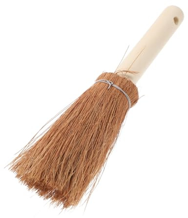 iplusmile Wood Palm Pot Brush Soft Coconut Bristles Dish Brush Replacement Head for Cleaning Pots Pans and Kitchen Sink