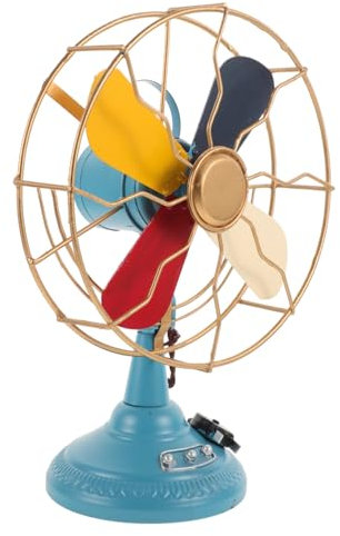 BESTOYARD Ventilateur De Table Rétro Décoration Vintage Élégante Modèle De Bureau Créatif Ornament De Table De Style Antique Pour Décor Intérieur