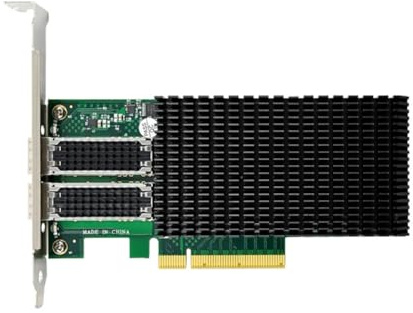 Osmond Carte Réseau Optique PCIe X8 X-4 à Double Port 10G SFP28, Carte Adaptateur Réseau à Double Port 10G et Carte Réseau Gigabit à Double Port