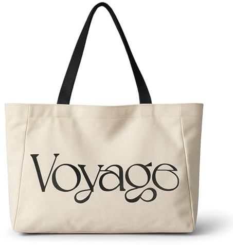 SSKHE Bolsa de lona grande de algodón con compartimentos, bolsa de compras ligera y reutilizable, bolsas de mano para mujer, bolso universitario de tela para la escuela, viajes, trabajo en la playa y