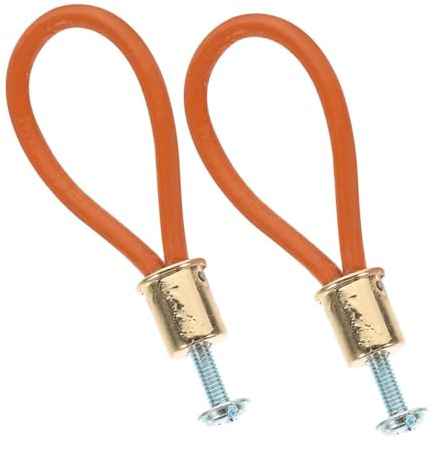 Hoement Pomeles para Cajones y Puertas Rústicos 2 Piezas Cuerda de Cuero, Tiradores para Muebles y Armarios Estilo Europeo para Uso en Tocadores