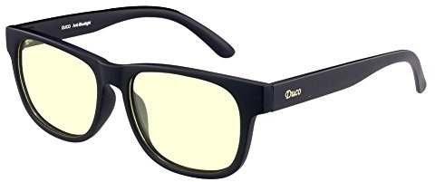 DUCO Blue Light Blocking Glasses Gamer Glasses and Computer Eyewear Anti-Glare Protection Anti-Fatigue Anti UV Glasses for Smartphone Screens, Computer or TV