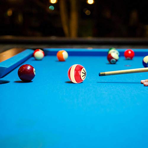 FastUU Billard-Kugel, Übungsbälle mit Standardlinien und Punkten, 2.25 Zoll, 1 Stück, Rot, Poolbillard