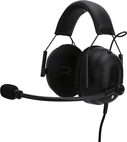 Topiky Limouyin Casque de Jeu sans Fil, Casque Antibruit sur L'oreille avec Micro, Son Surround Virtuel 7.1, Cache-Oreilles Ovales avec Micro à 360 Degrés pour Les Joueurs sur PC Portable (Noir)