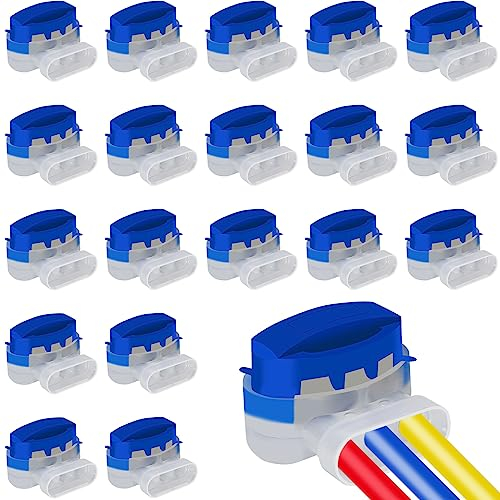 Gigmeta 20 Stück Kabelverbinder für Mähroboter, 314 Wasserdicht Anschlussklemmen Kabelklemmen, Verbindungsklemmen Kabel Draht Verbinder für Rasenroboter Rasenmäher Automower Garten Outdoor