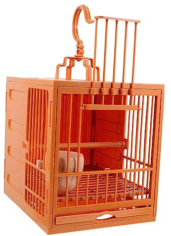 BUGUUYO Kleiner Vogelkäfig Papageien-futterkäfig Beobachtungslöcher Für Einfaches Füttern
