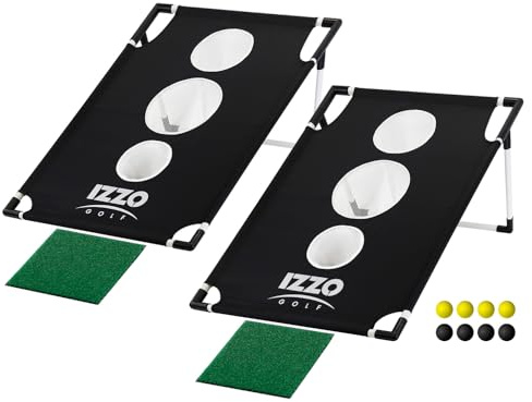 Izzo Golf Corn-Hole Chipping Game Black