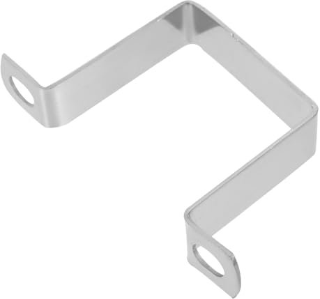 Collier de Serrage Tube en Acier Inoxydable Argenté, Pince en U Renforcée