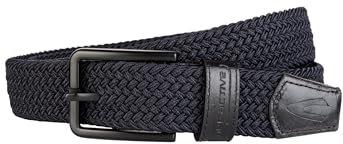 camel active Herren Elastischer Flechtgürtel - größenverstellbar, elastisch, mit Logoprägung, Dornschnalle - flexibel und komfortabel Dunkelblau menswear-XXL
