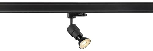 SLV PURI 2.0 BASIC - Foco de raíl para sistema de riel de 3 fases, color negro