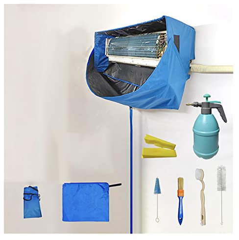 Housse de nettoyage pour climatiseur avec pistolet à eau haute pression, kit de nettoyage mural divisé AC pour 1 unité 3P, sac de lavage à poussière inclus pour un nettoyage efficace