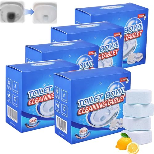 Toilet Cleaner Extra Strong, 2025 New Toilet Bowl Cleaner Tablets, Urine Stone Remover, Toilet Cleaning Blocks, Limescale Remover, Shower Strong Cleaning Agent for Shine and Fresh Fragrance Foam (5)