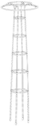 our fave Treillis à fruits en métal pour escalade de jardin - Larges attaches extensibles pour jardinage vertical, fruit du dragon, plante grimpante