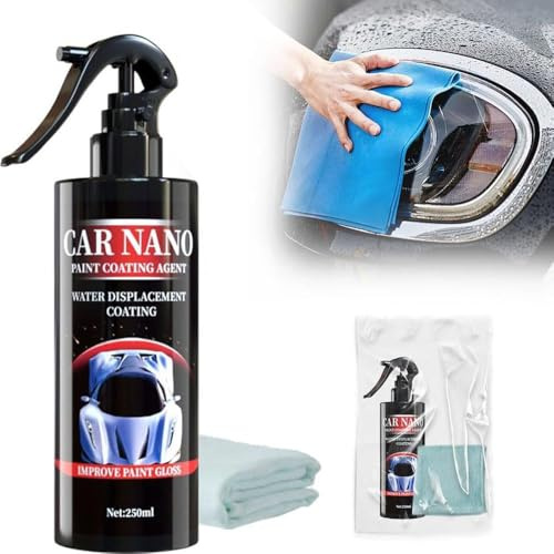 Spray de Revestimiento Cerámica para Coche, Spray Recubrimiento Automóvil, High Protection 3 In 1 Spray, Ceramic Car Coating Spray, Nano Spray Alta Protección para Coche (1-Pack)