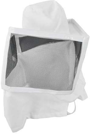 COMOAEW Imkereiwerkzeuge, Imkerhut mit schrumpfbarem Design, atmungsaktives Netzgewebe, weißer Rand, Imkerei-Denim