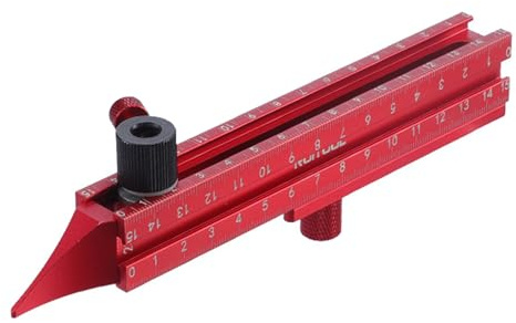 Herramienta de trazado de carpintería – medidor de medición , medidor y regla de trazado para madera – para carpintería, construcción, trazado de marcos y colocación de