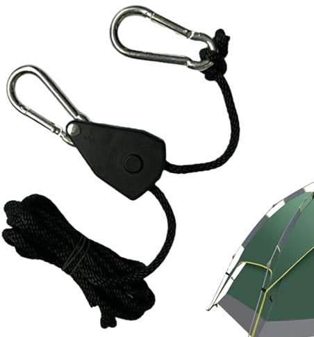 Sangles de fixation pour corde, à cliquet avec poulie pour tirants, fixation pour rideaux d'extérieur, pour camping, escalade, randonnée, jardin, clôture et voyage