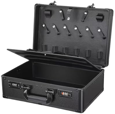 Custodia Da Trasporto Per Parrucchiere: Valigetta Rigida Attrezzatura, Scatola Organizer Strumenti, Protezione Con Doppia Chiusura | Clipper Pettini, Salone, Workstation, Lo Styling