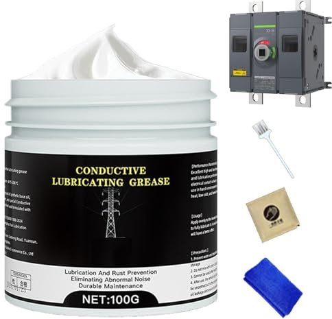 Electrically Conductive Grease 100 G – Conductive Paste For Contacts Lubrication Protection | Electronics Car Maintenance Grease, For Plug Connections, Switches, Battery Poles, Protection