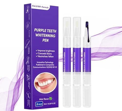 Zahnaufhellung, Zähne Aufhellen Stift, Professional Teeth Whitening Pen, Zahnweiss Bleaching Schnelles Flecken Entfernen, Effective Sofortige Farbkorrektur 3 Stück