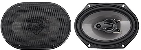 Par Rockville RV68.3A 6x8 3-vägs bilhögtalare 900 watt/170 watt RMS CEA-klassad, svart