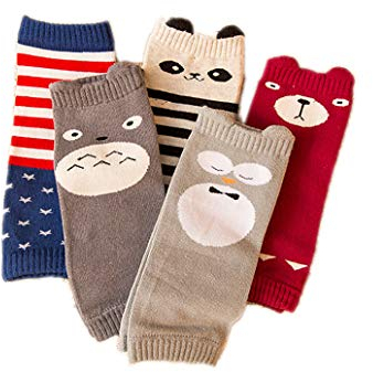 Kauftree 5Paar Baby Beinwärmer Stulpen Knieschützer Beinstulpen Kniestrümpfe Cartoon Jungen Mädchen
