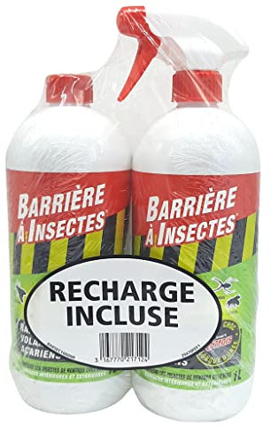 BARRIERE A INSECTES Insectes Rampants, Volants, Acariens-Prêt à l'emploi Recharge 1 L, Nicht Zutreffend