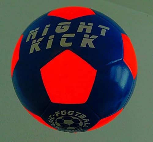 Premium LED GmbH Ballon de football lumineux Night Kick Blue Master, de la série Night Kick Master bleu roi modèle 2023