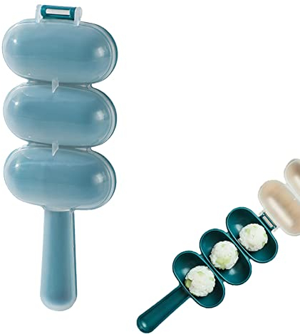 Moonyan Sushi Moule - Rice Ball Shaker | Sushi Maker Roller | Onigiri Riz Ball Press Maker | Rice Baller | Moule À Sushi Outils Cuisine | Moule À Riz Antiadhésif | Moules À Sushis ?3 Grilles?