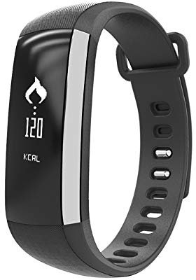 KANBUN M2P - Reloj de pulsera con monitor de presión arterial y pulsómetro, pulsera inteligente para iOS y Android